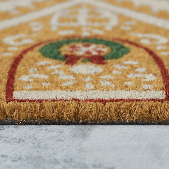 My Texas House Multi Gingerbread Candy Cane Outdoor Coir Doormat, 18x30 Walmart - Picture 5 of 7